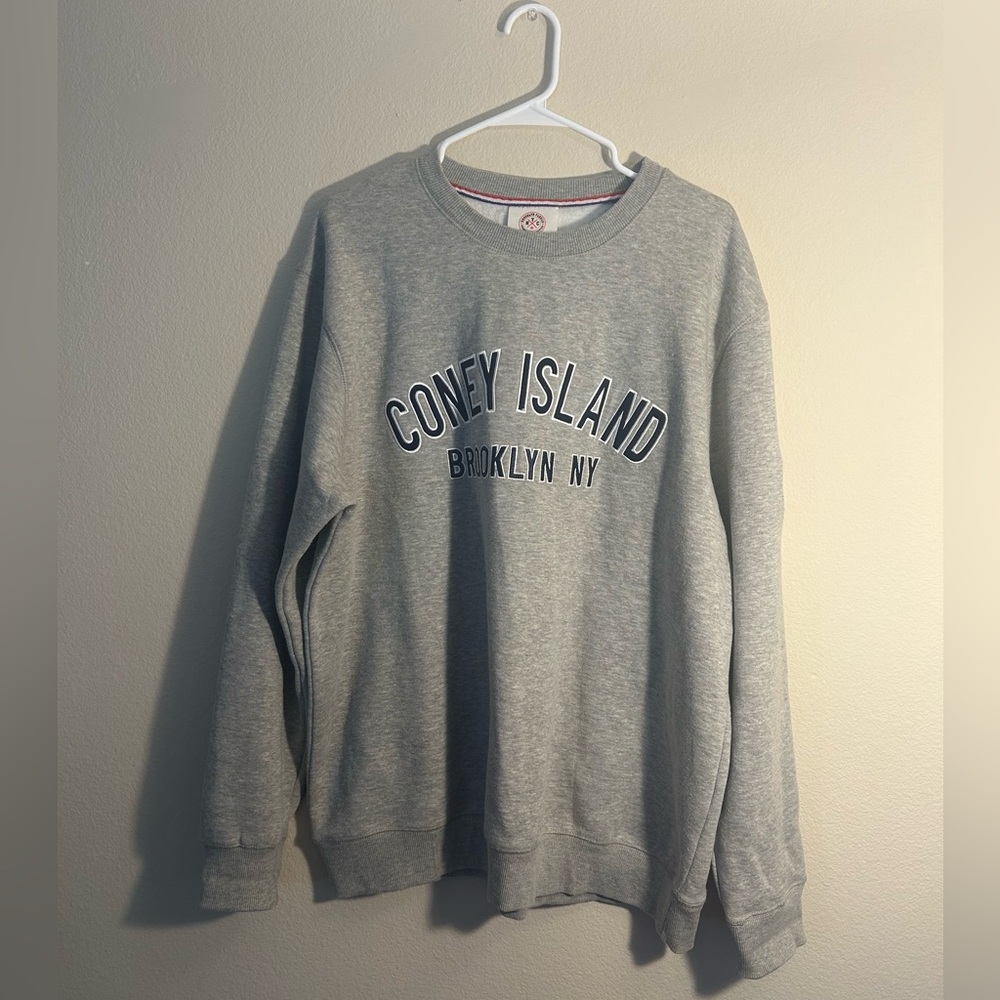 Gray Coney Island Brooklyn NY Men's Sweater
